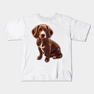 Valentine Beagle Shaped Chocolate Kids T-Shirt